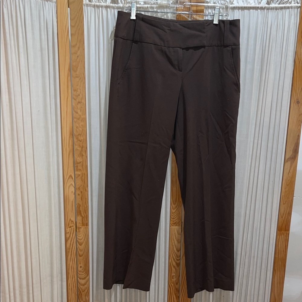 Signature by Larry Levine Chocolate Wide Leg Pants